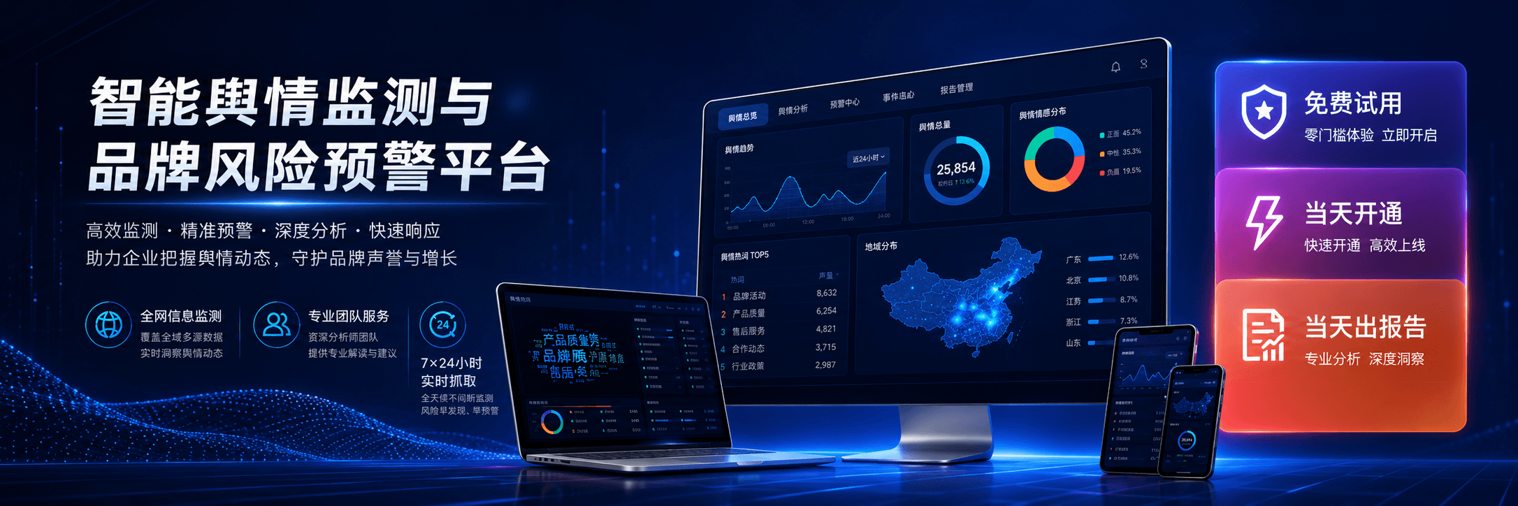 智能舆情监测与品牌风险预警平台